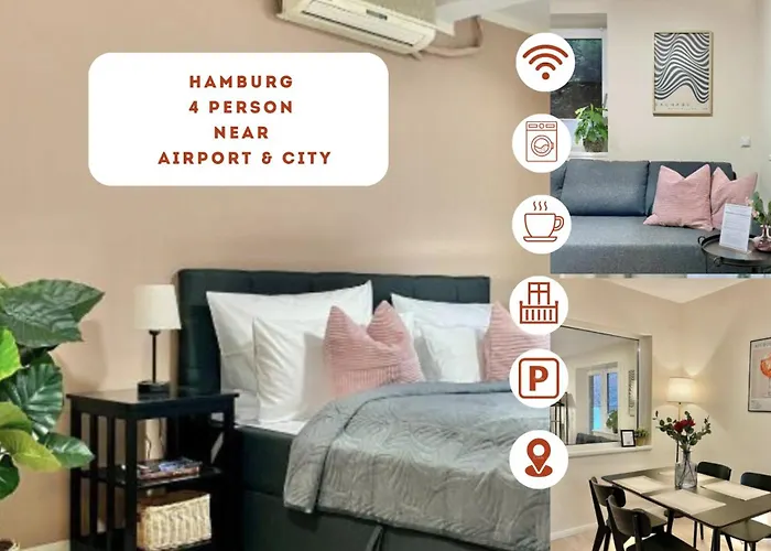 Hamburg I 4 Personen I Free Wi-Fi - Top Location Near Airport And City